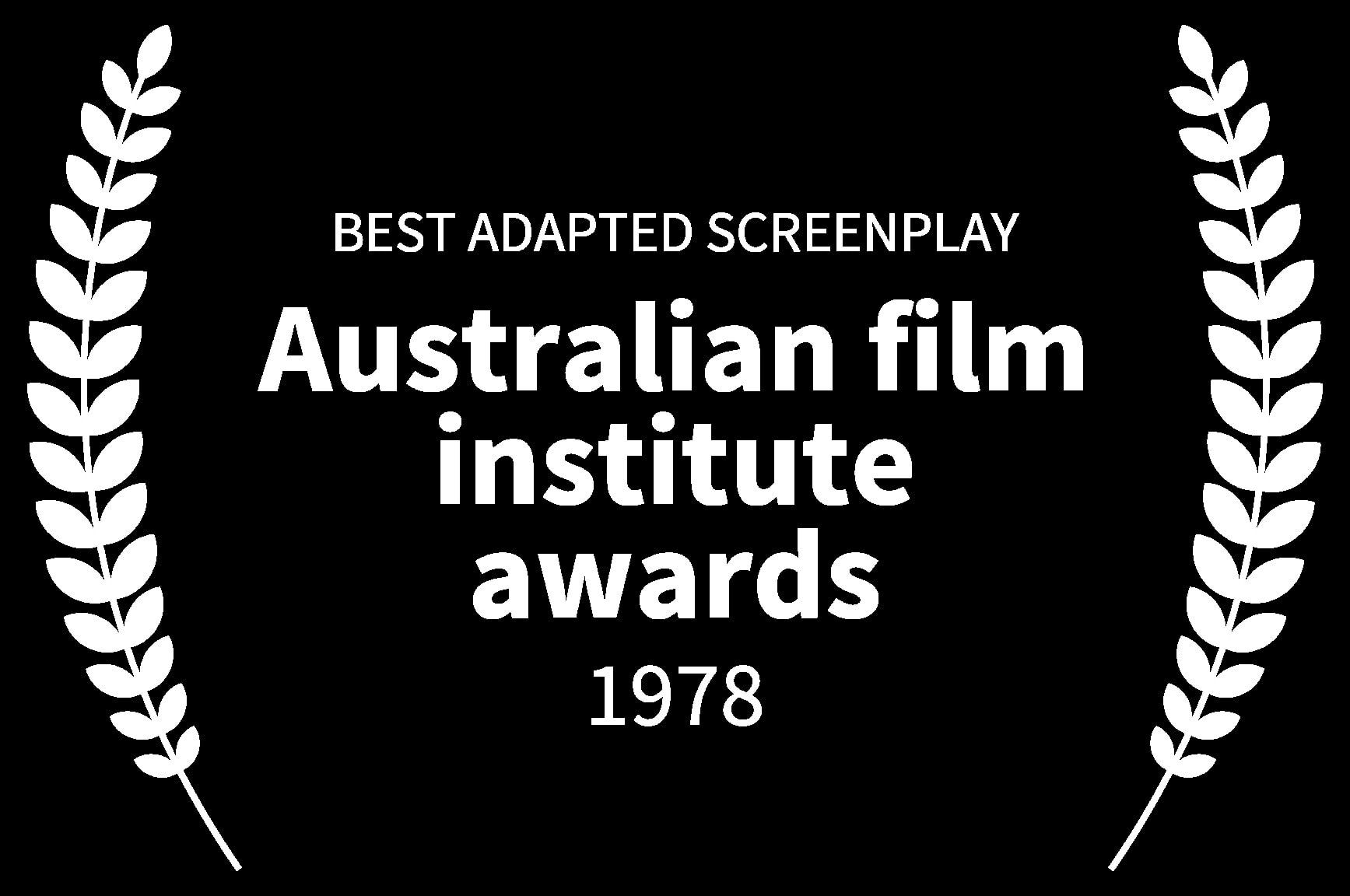 BEST ADAPTED SCREENPLAY - Australian film institute awards - 1978 - Mango tree