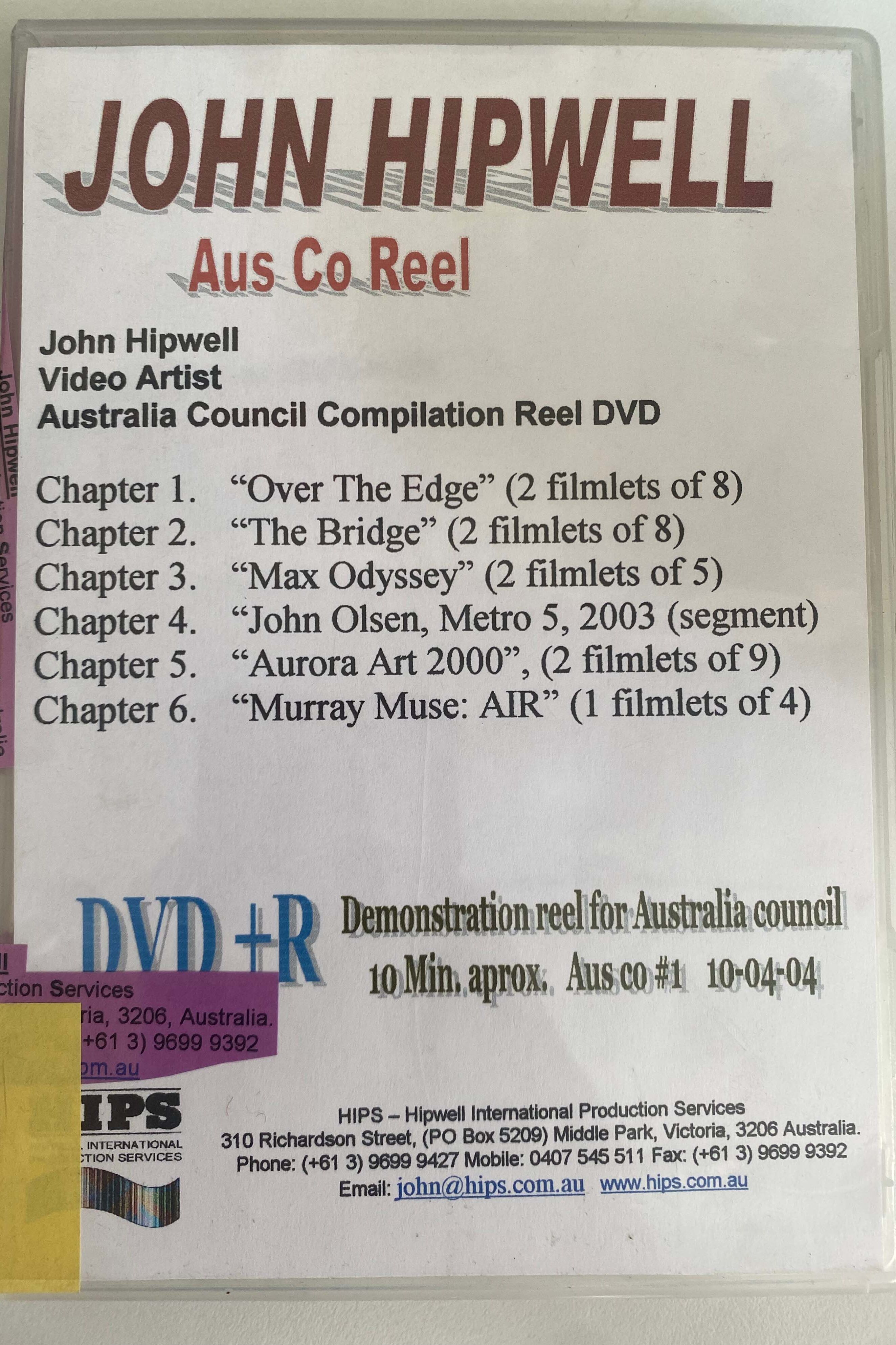 John Hipwell Aus Co Reel